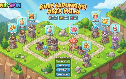 KuleSavunmasıOrtaMola oyun modu ekran görüntüsü